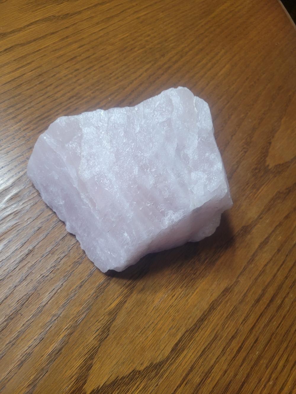 Rose Quartz Decorative Crystal Chunk - Pink